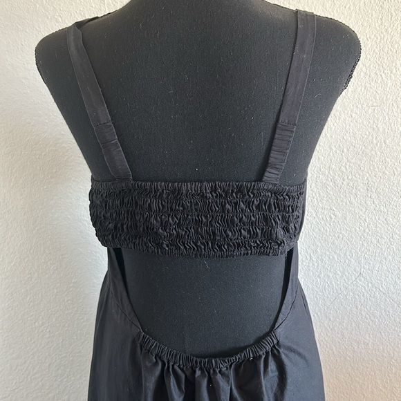LOFT Black Open Back Maxi Dress Size 6 - Picture 10 of 12